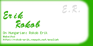 erik rokob business card